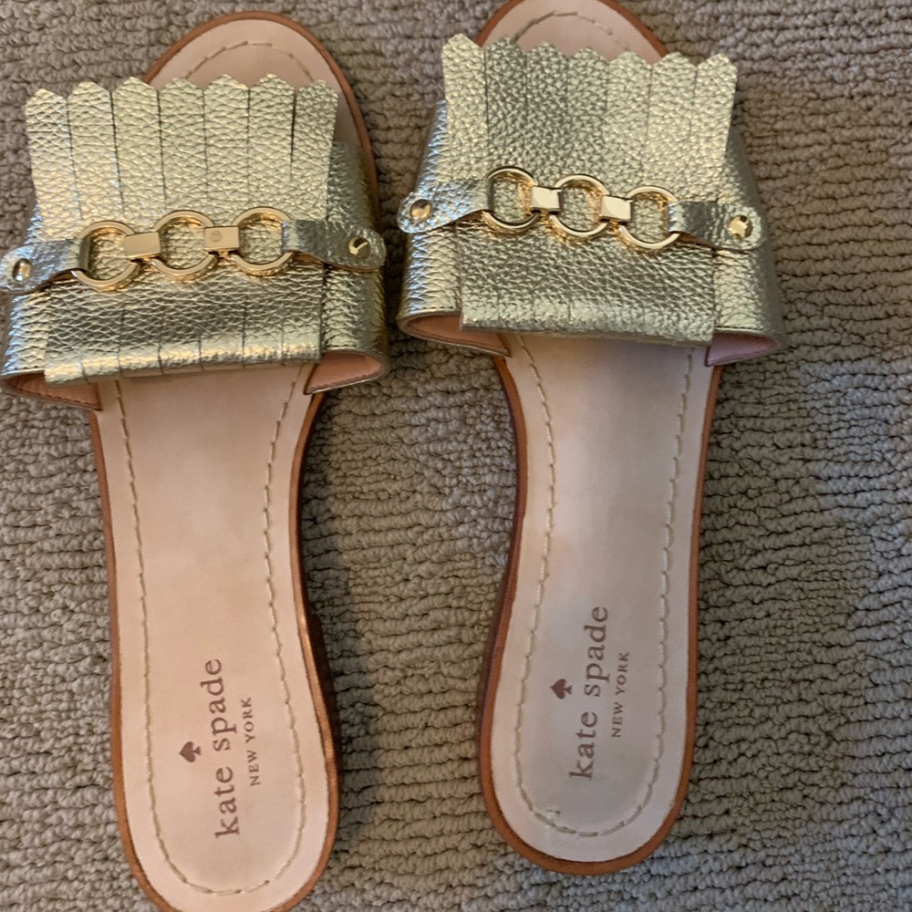 Kate Spade size 9M Gold Sandals